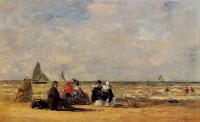 Boudin, Eugene - The Beach at Trouville